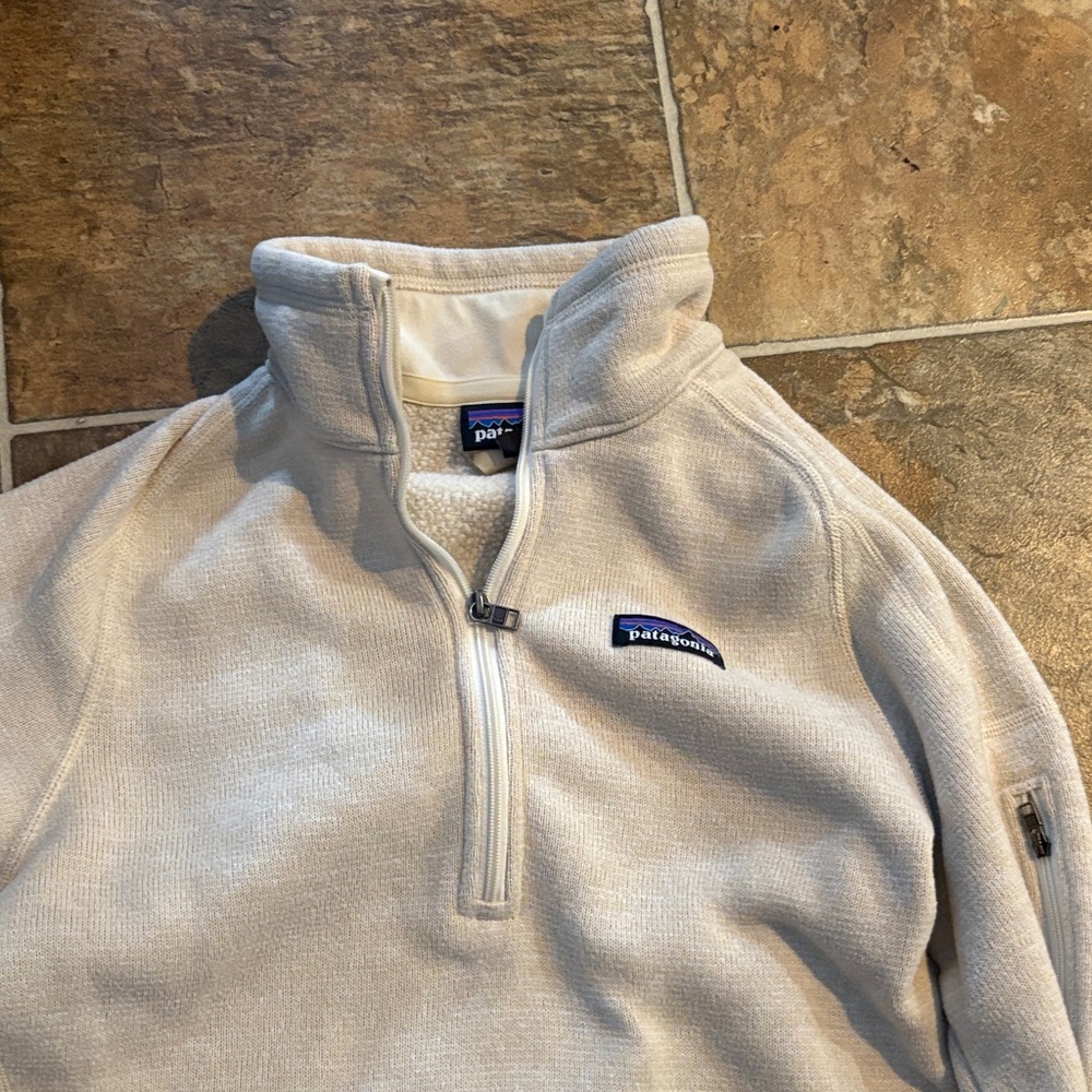 Patagonia Women’s Zip-Up Sweater in Cream